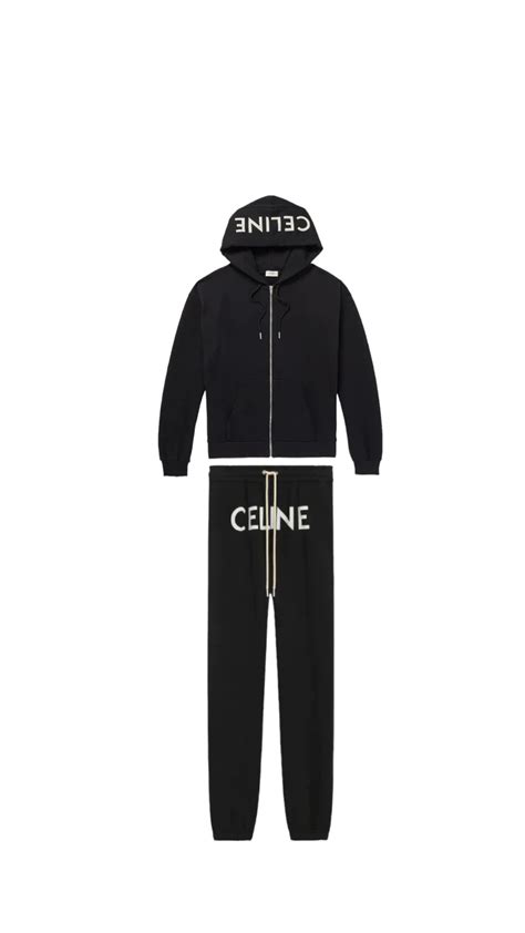 celine tracky|Celine Tracksuit Black .